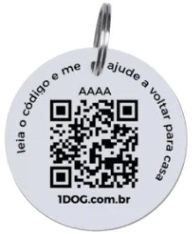 Tag de Identificação 1DOG com QR Code
